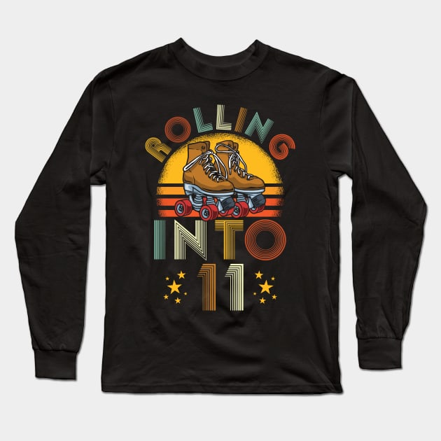 Rolling into 11 Years Long Sleeve T-Shirt by Cooldruck